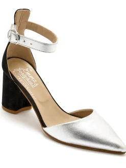 Babies à talon tout cuir