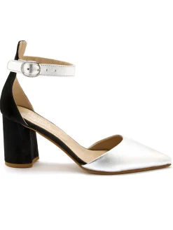 Babies à talon tout cuir