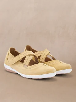 Babies cuir brides croisées