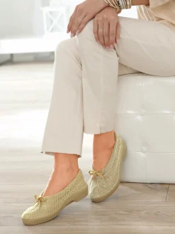 Ballerines au dessus tricoté femme