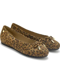 Ballerines cuir velours