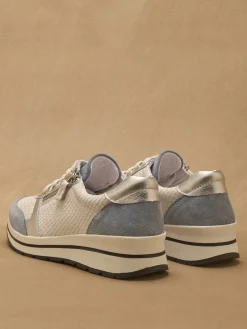 Baskets avec zip et lacets