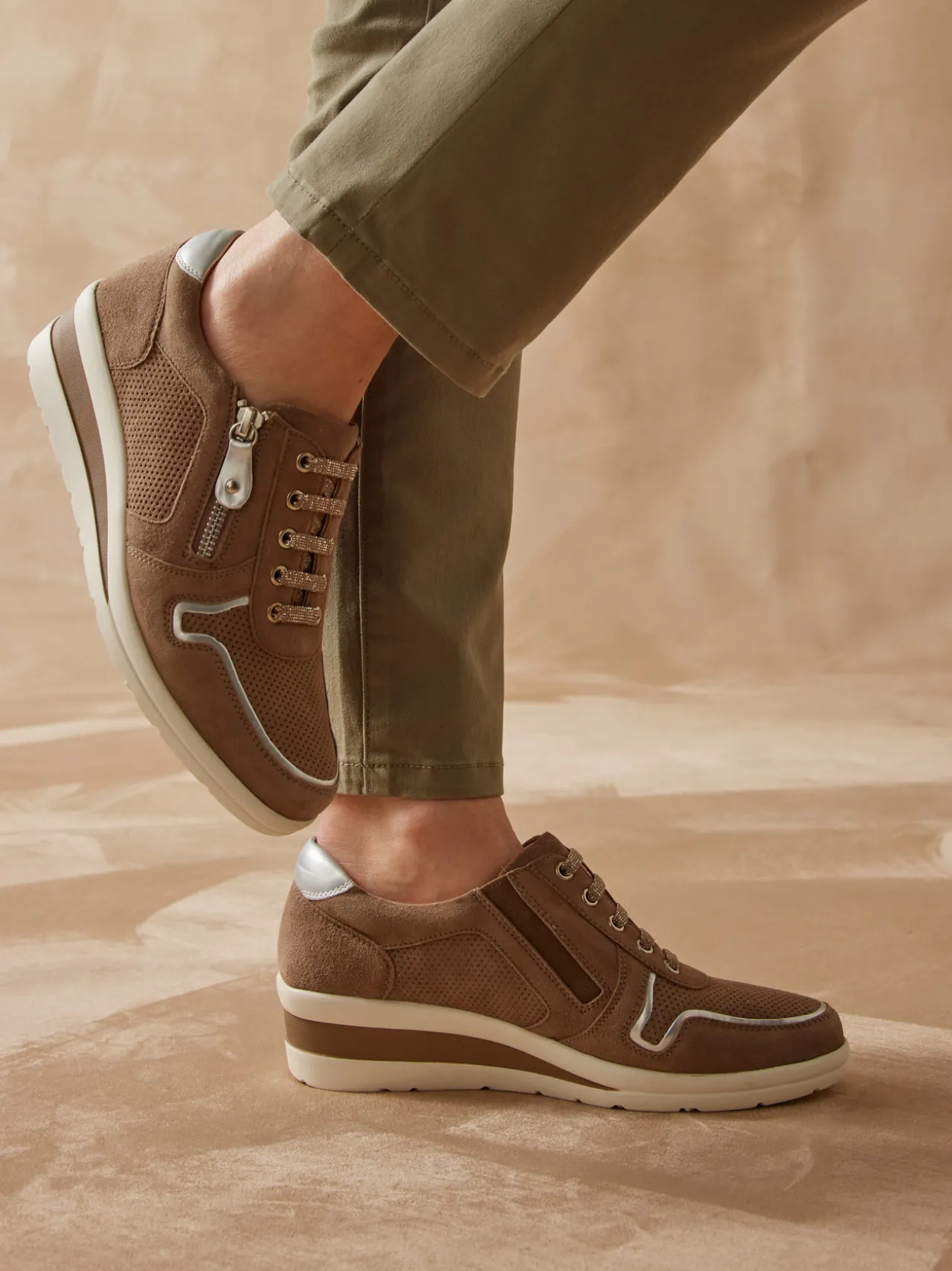 Baskets cuir à aérosemelle®