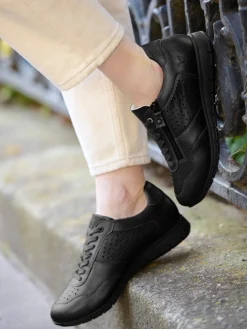 Baskets cuir à aérosemelle amovible