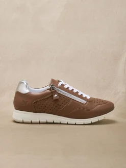 Baskets cuir à aérosemelle® amovible