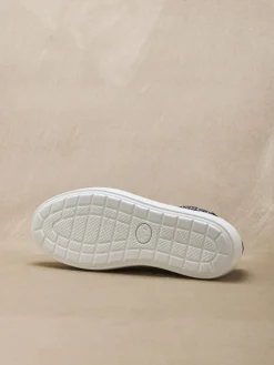 Baskets cuir avec zip et lacets