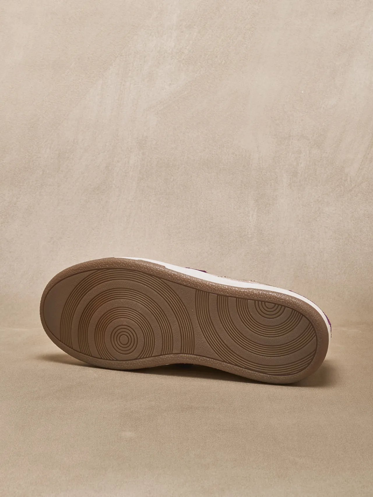 Baskets cuir effet métallisé