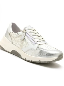 Baskets cuir et textile