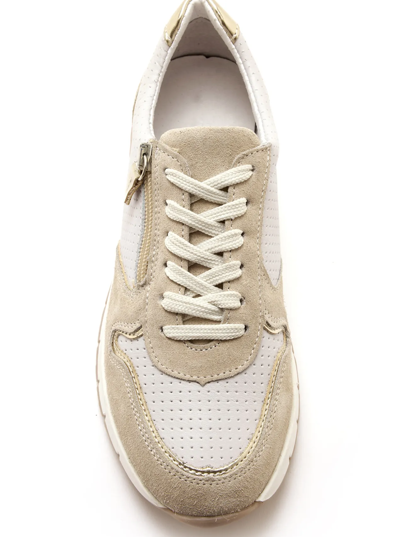 Baskets fantaisie zippées et lacées