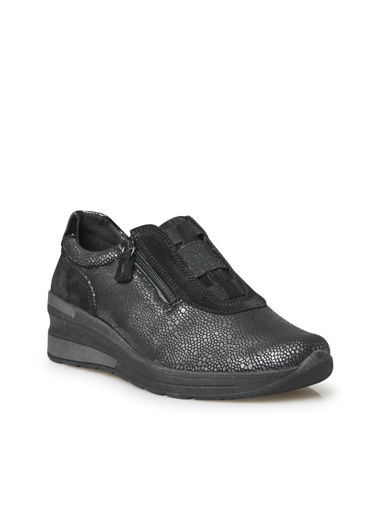 Baskets élastiquées et zippées