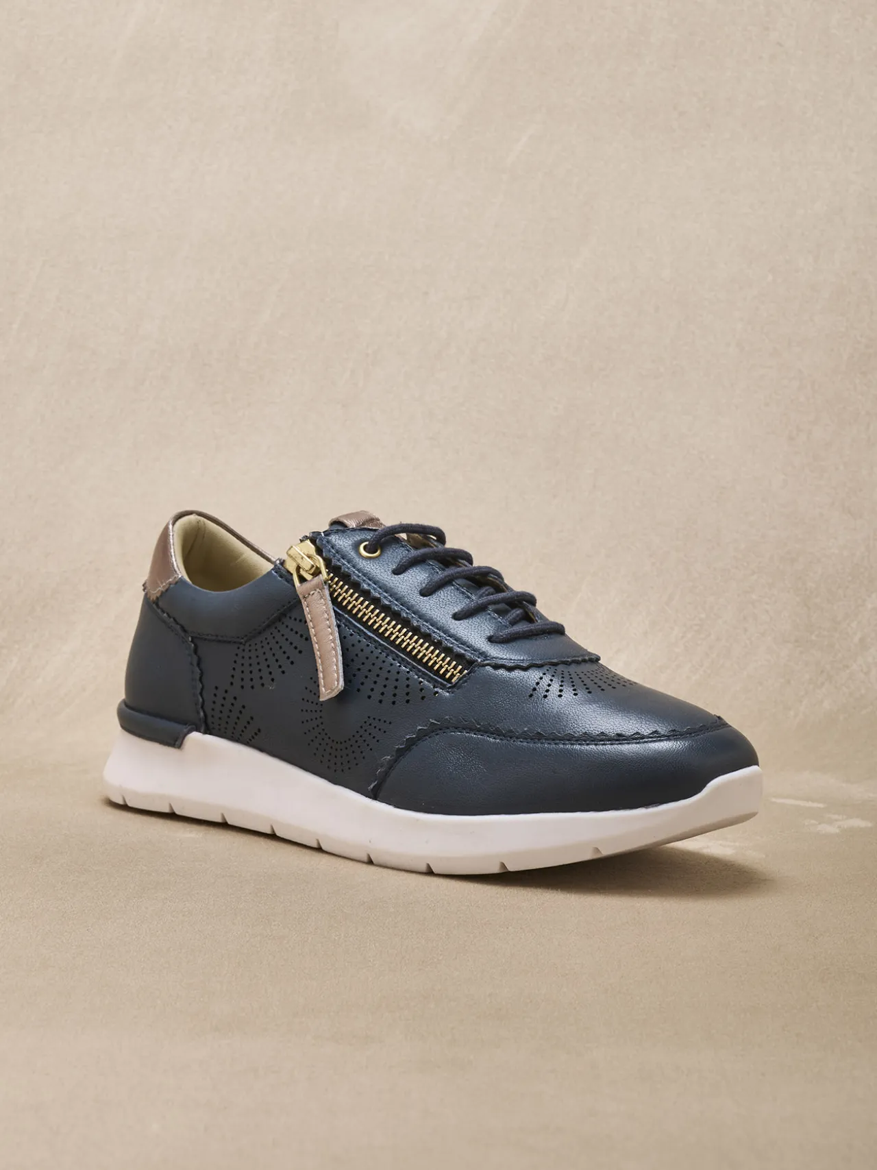 Baskets zip et lacets semelle amovible