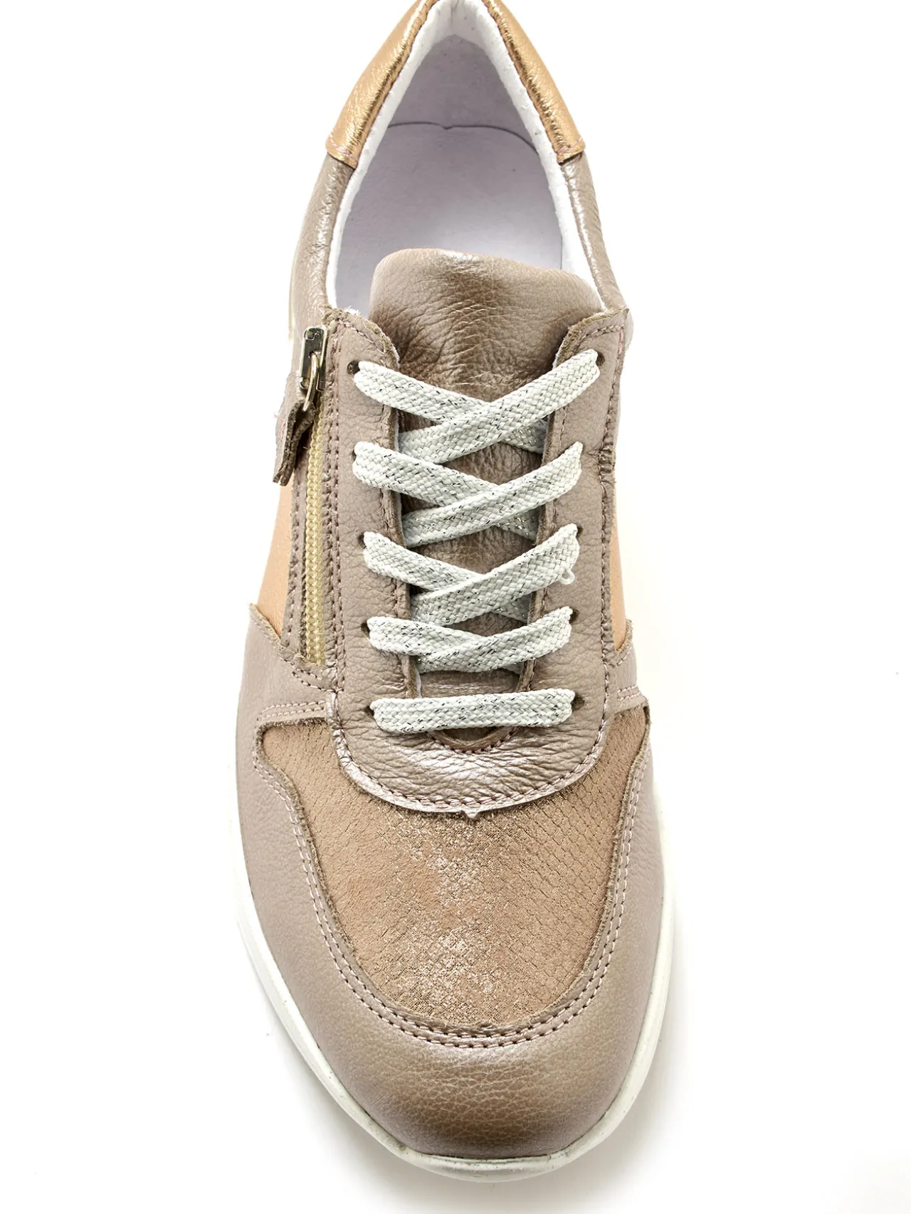 Baskets zippées côté