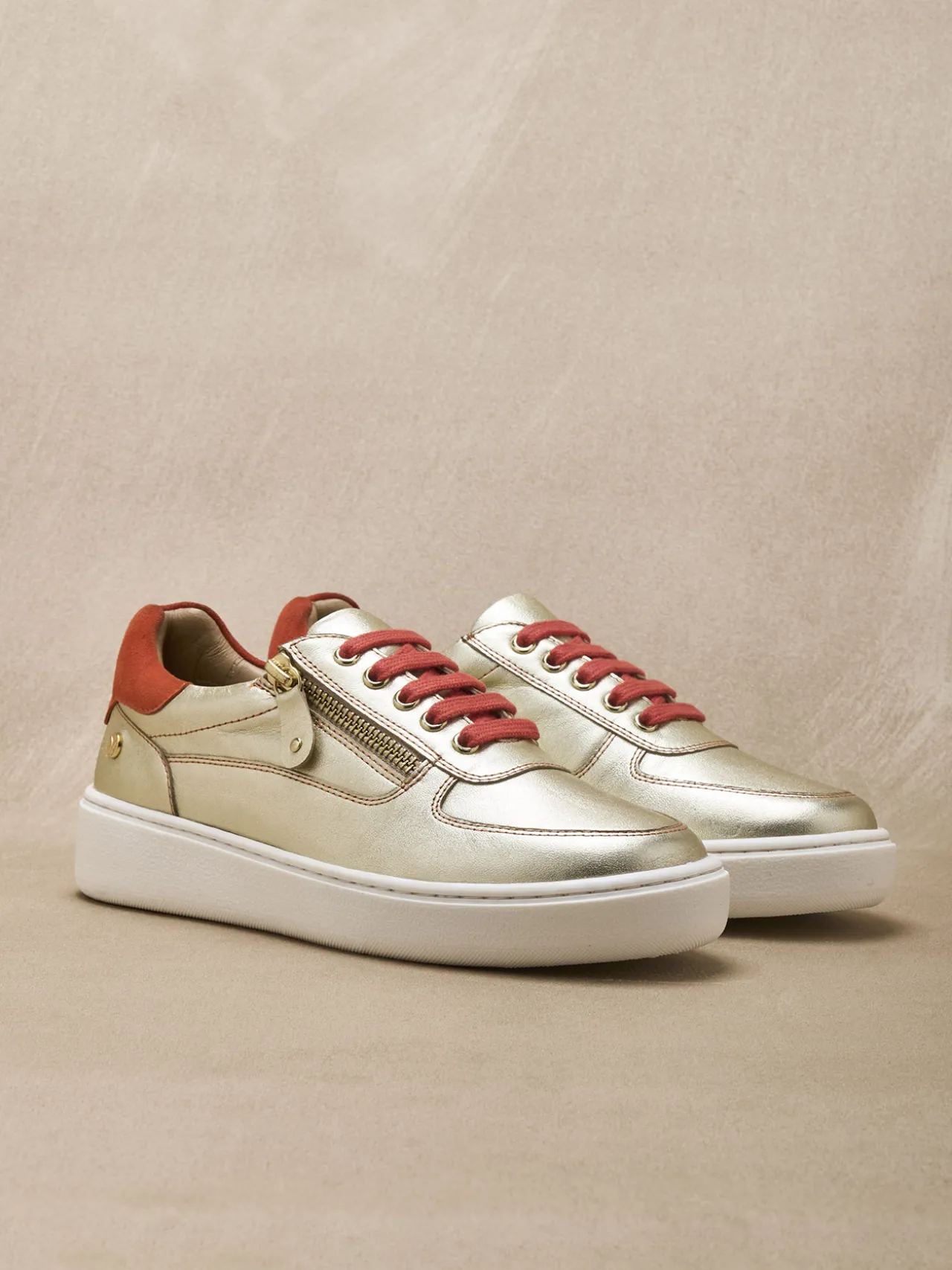 Baskets zippées et lacées