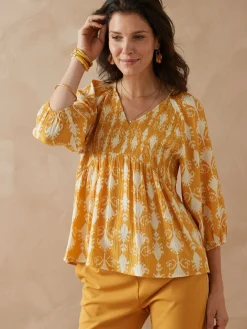 Blouse à smocks