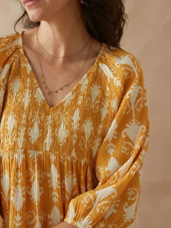 Blouse à smocks
