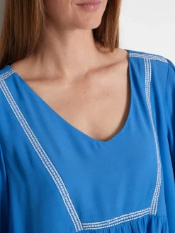 Blouse ample en crêpe