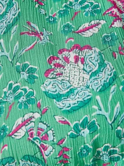 Blouse ample en crêpe fluide