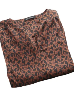 Blouse ample satinée