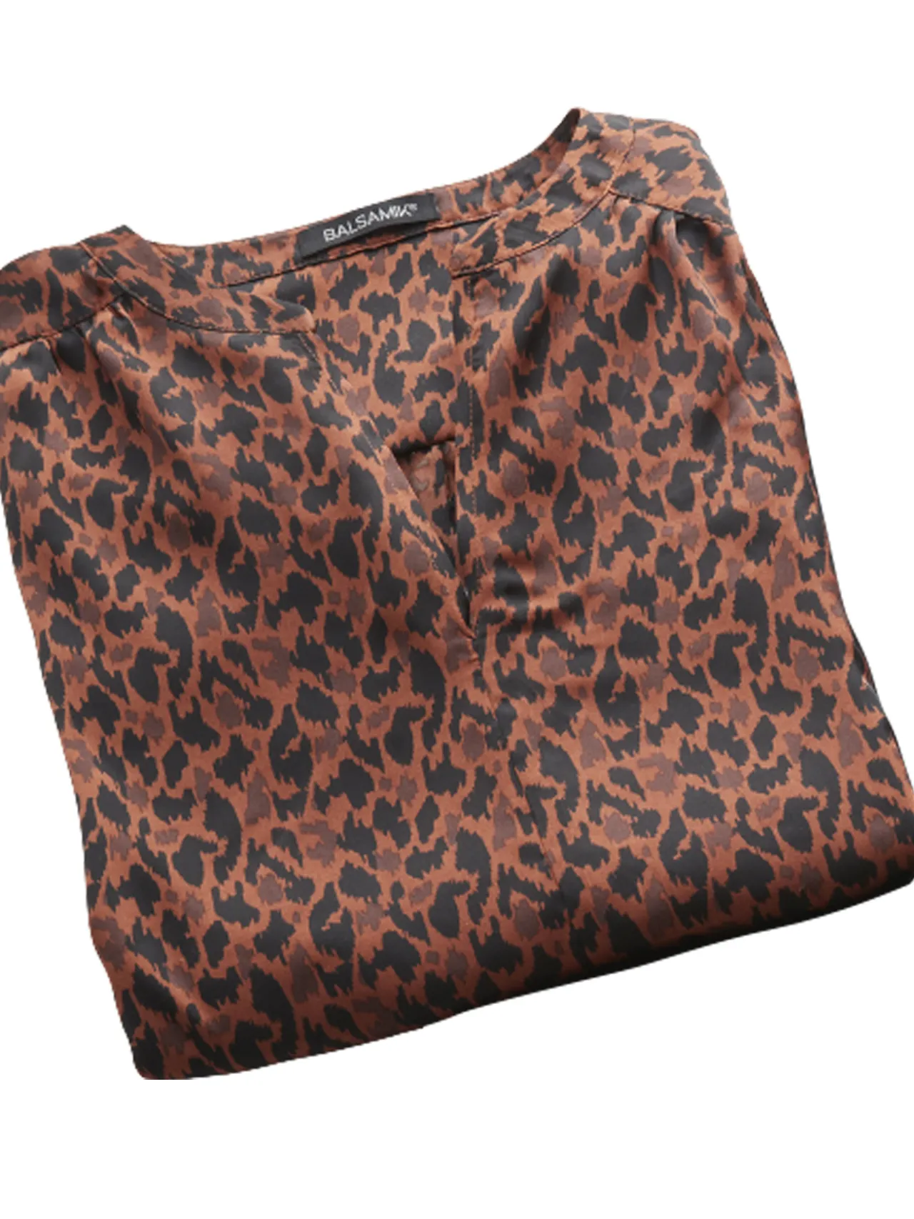 Blouse ample satinée