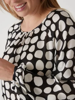 Blouse ample voile satiné