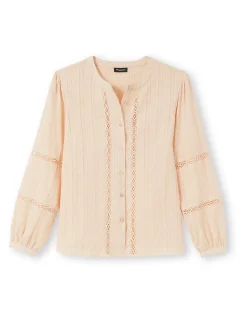 Blouse avec jeu de macramé