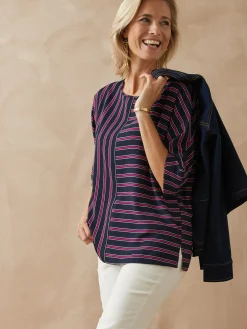 Blouse crêpe manches chauve-souris