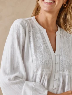 Blouse en crêpe