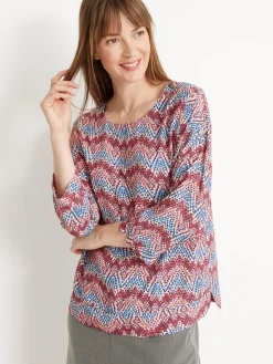 Blouse en crêpe fluide