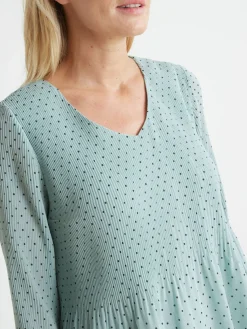 Blouse en voile au plissé permanent