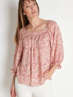 Blouse encolure carrée
