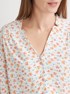 Blouse encolure V fantaisie