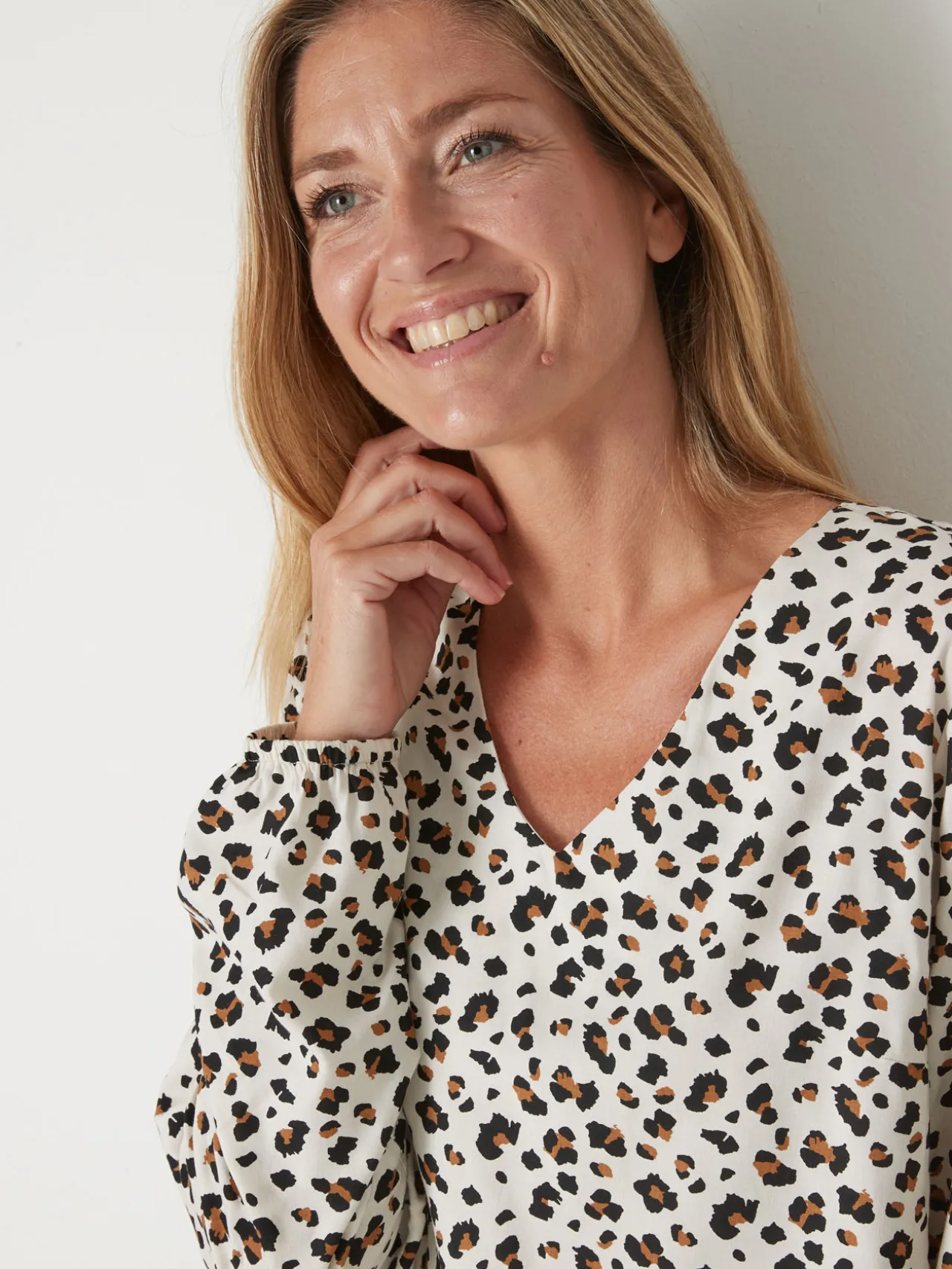 Blouse fluide encolure V