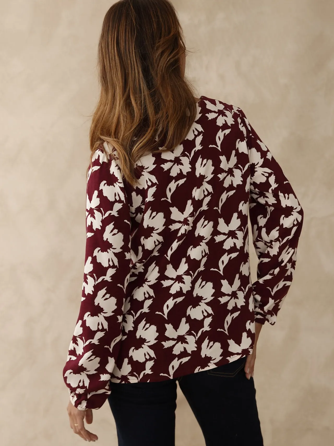 Blouse fluide encolure V