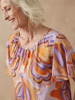 Blouse manches papillon