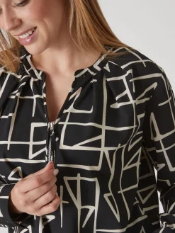 Blouse zippée