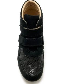 Boots à scratchs grande largeur