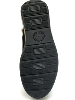 Boots cuir velours à scratchs