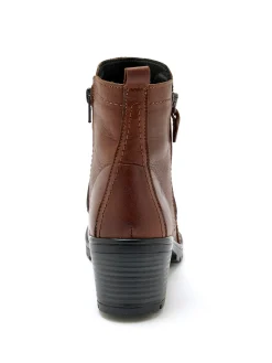 Boots dessus cuir largeur confort