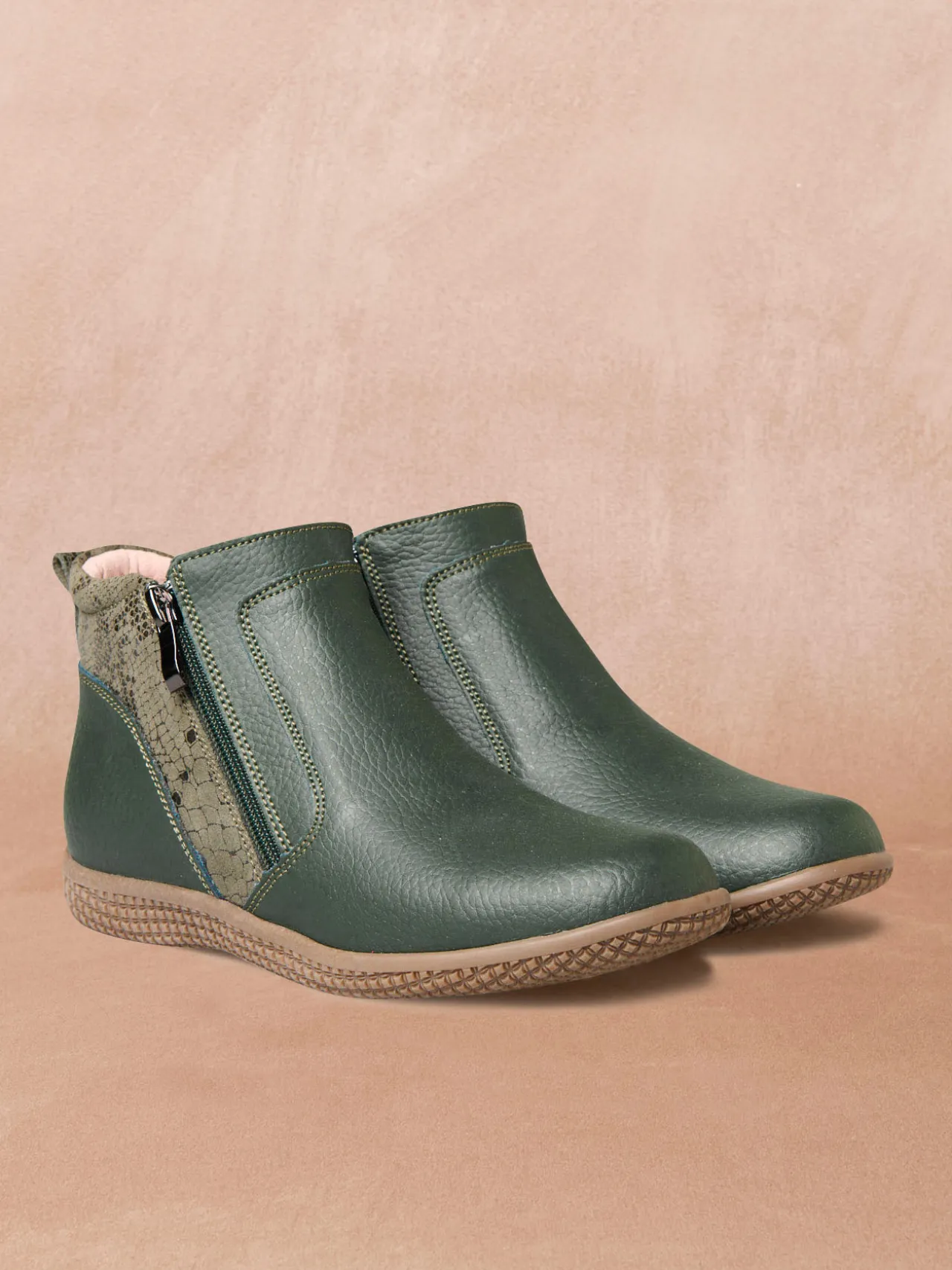 Boots double zip aérosemelle® amovible