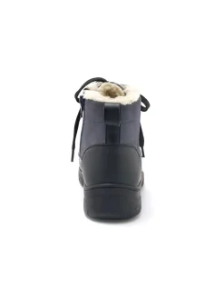 Boots fourrées cuir velours et caoutchou