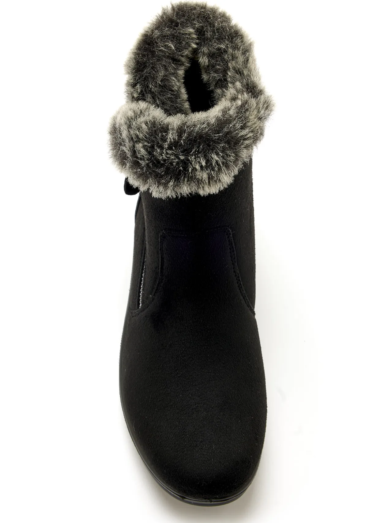 Boots fourrées zippées