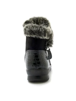 Boots fourrées zippées