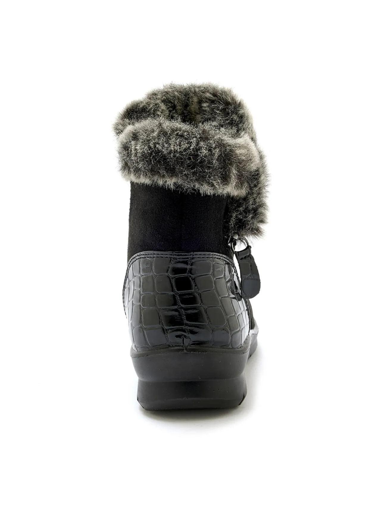 Boots fourrées zippées