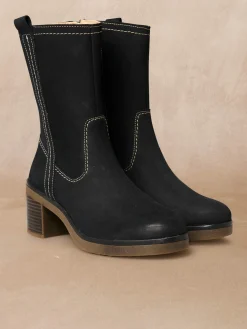 Boots hautes molletonnées