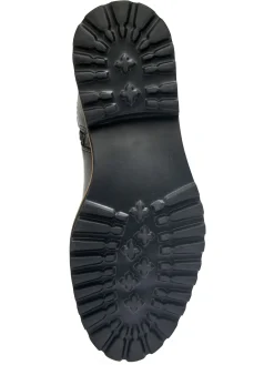 Bottes tout cuir zip et élastiques