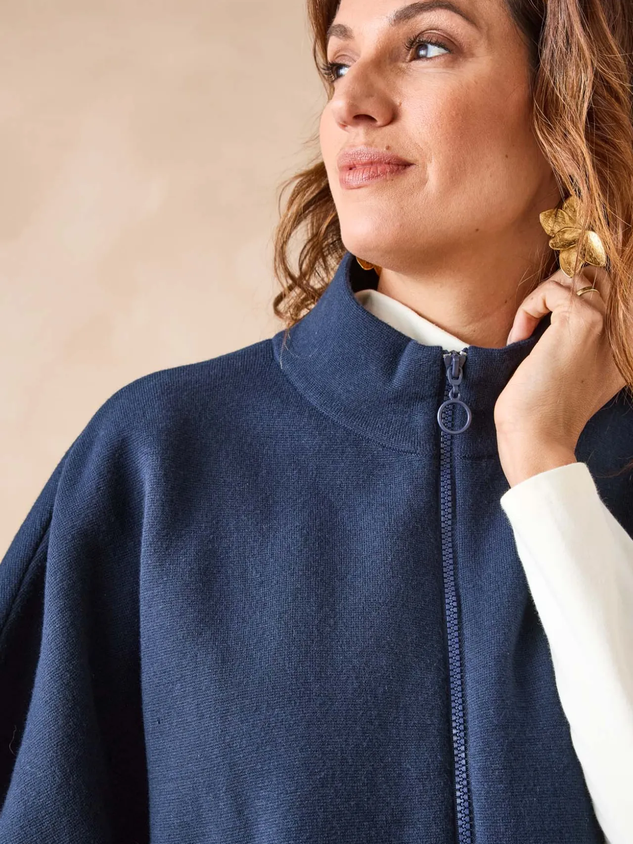 Cape en maille milano