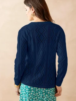Cardigan en maille fantaisie