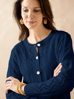 Cardigan en maille fantaisie