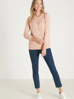 Cardigan en maille torsadée