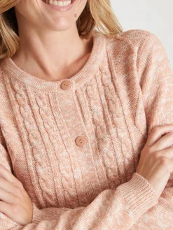 Cardigan en maille torsadée